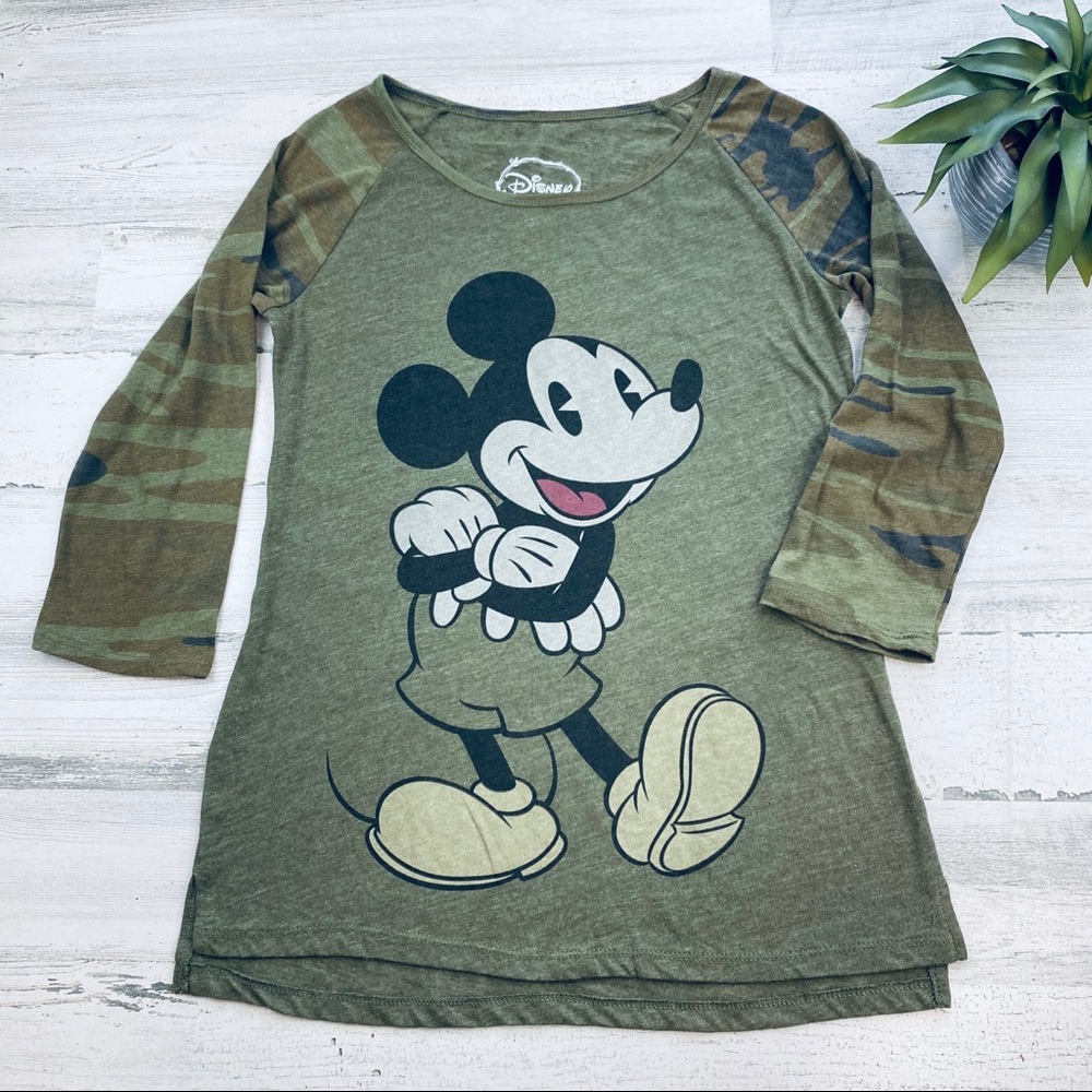 Disney camo Mickey tee